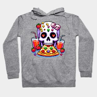 Pizza and Skull Hoodie